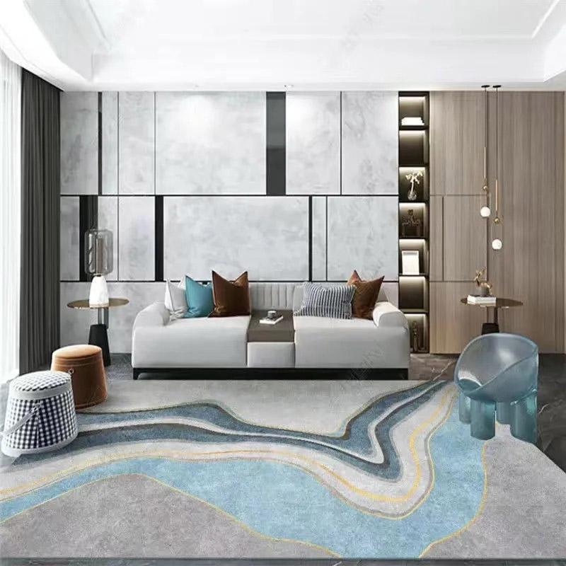 Wohnzimmer Leichter Luxusteppich Advanced Home Modern Minimalistischer nordischer Stil Sofa Couchtischmatte Nachttisch Schlafzimmerteppich Großflächiger Teppich