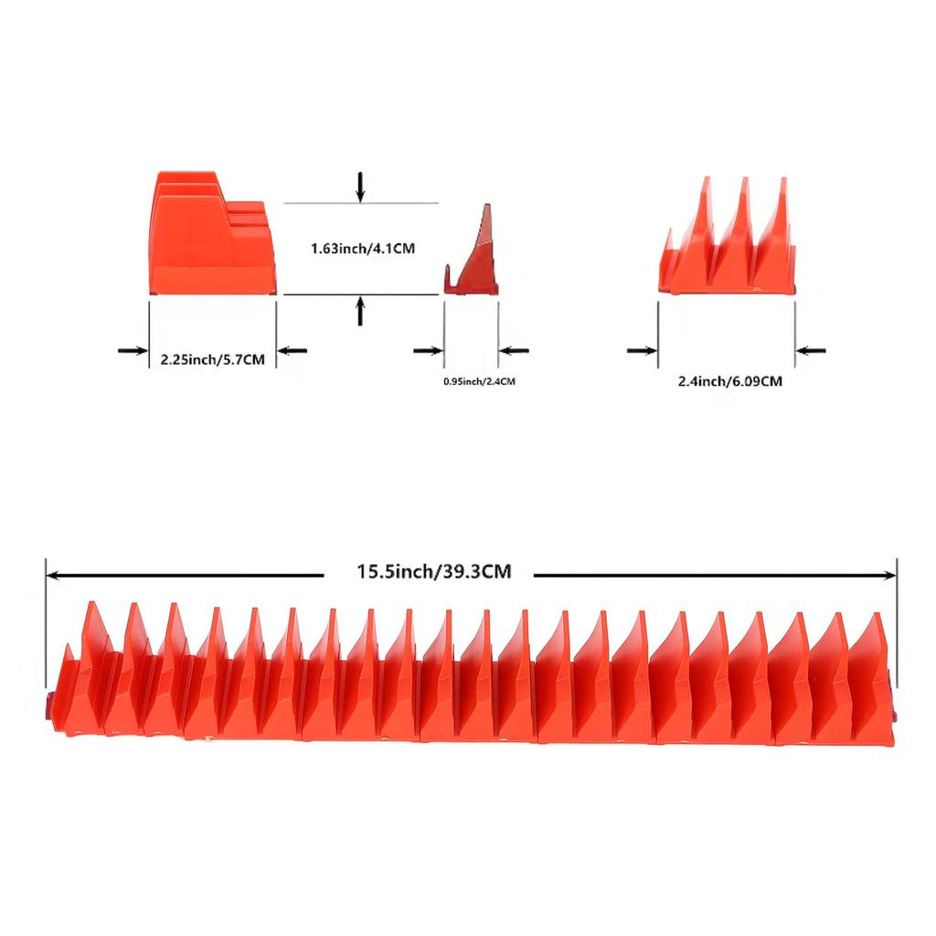 Wrench Holder Wrench Rack Holder Capacity Multifunctional Compact ABS Magnetic Modular Wrench Organizer Wrench Rack Holder