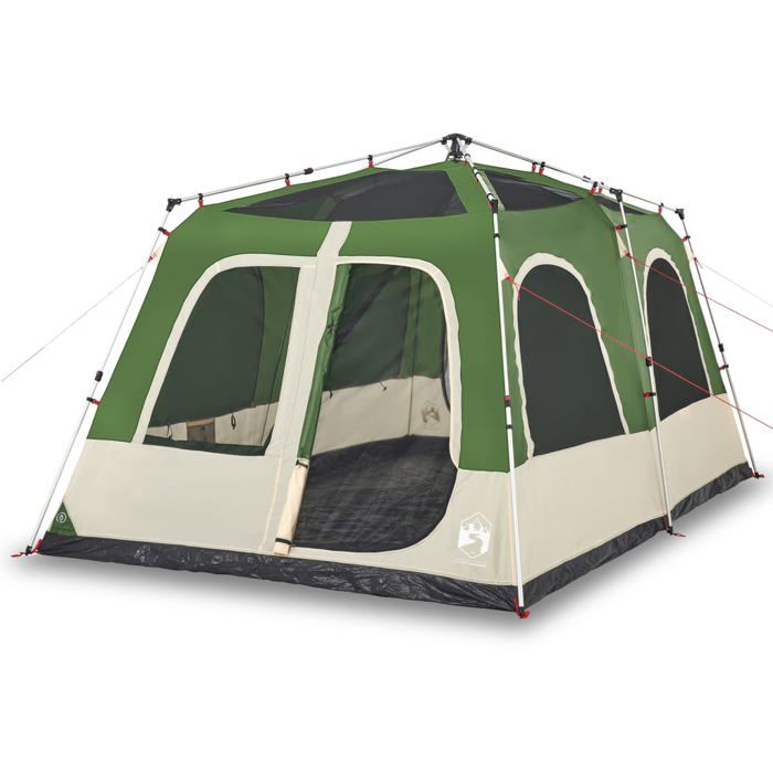 VidaXL 8-Person Dome Family Tent Green Quick Release, Tent, Garden Tent, Outdoor Shelter, Camping Tent, 4004236