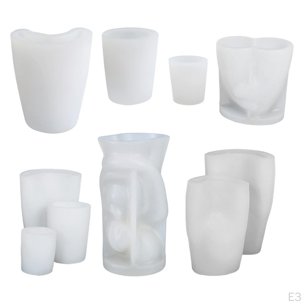 Für Handgemachte Kerzen Dekoriert Wachsschmelzformen Epoxidharz Gips Silikon Beton