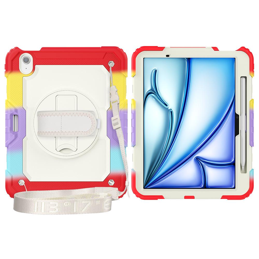 

iPad Air 11 M2 A2902 2024 Protective Case with Pen Slot and Anti-Fall Design IPAD Air 11 M2 камуфляжний/червоний