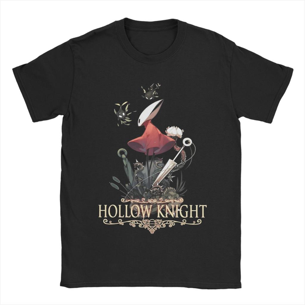 Men T-Shirts Game Hollow Knight Silksong Amazing Pure Cotton Tee Shirt Short Sleeve T Shirt Round Collar Clothes Plus Size