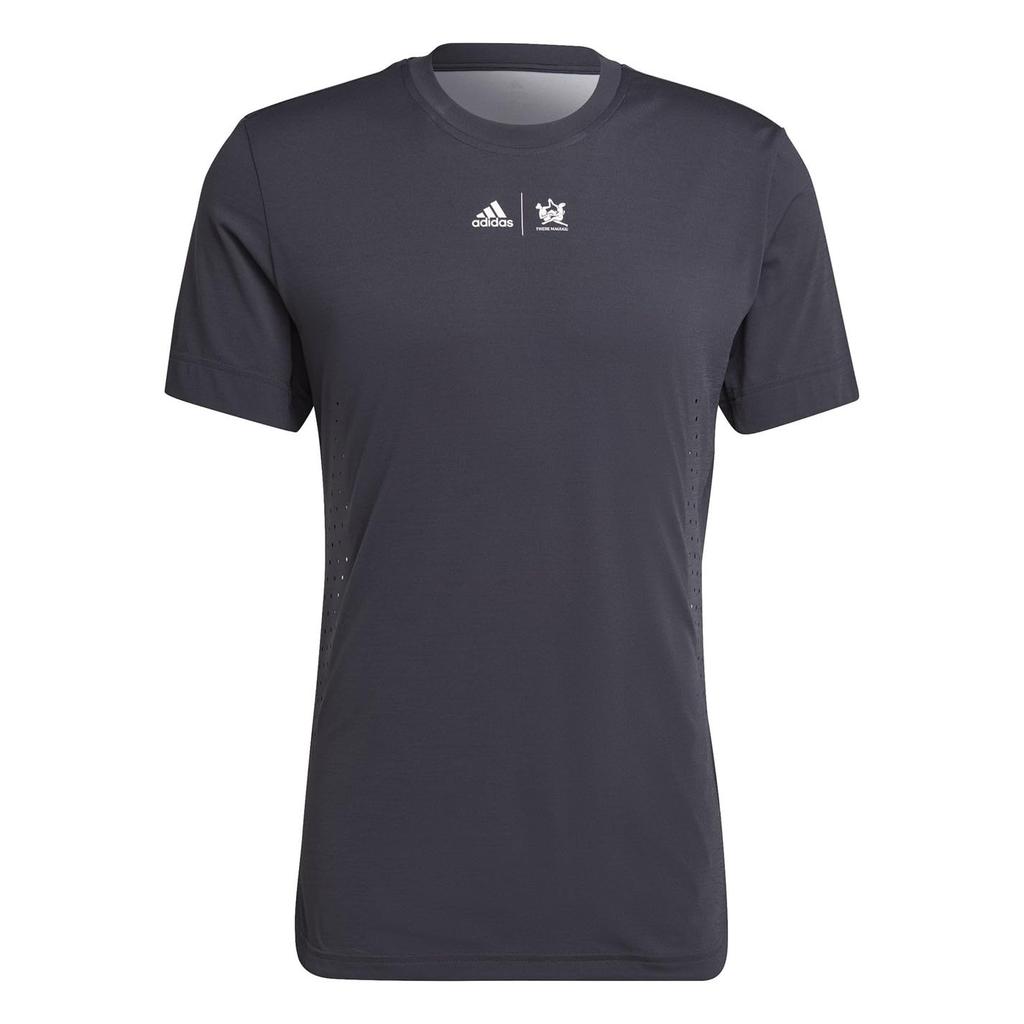 Adidas Kurzarm Tennis New York Grafik VS414 Carbon XS T-Shirt Herren (HH8774)