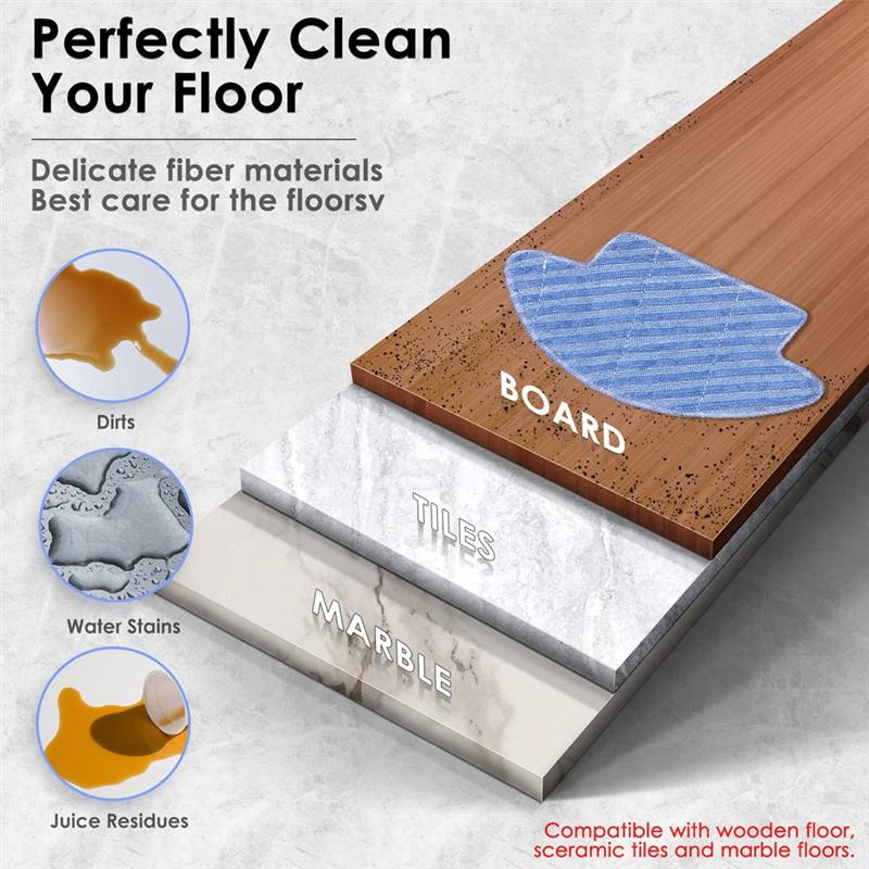 

A65T-16PCS For Lefant M210 M210S M210B M213 Robotic Vacuum Cleaner Parts Side Brush Hepa Filter Mop Cloth