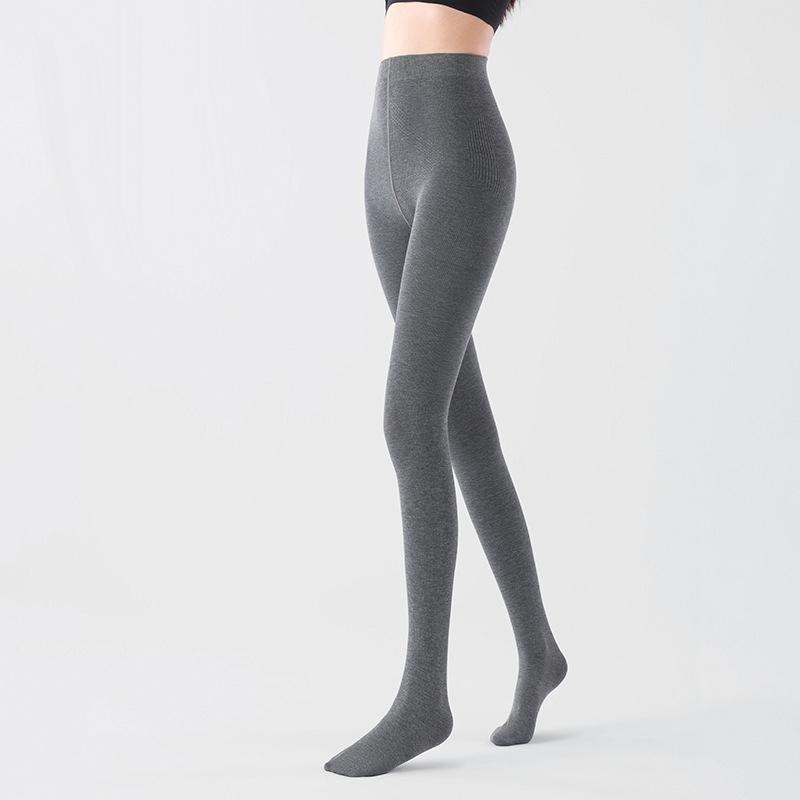 160g Podzimní Zimní Pletené Punčochové Kalhoty Dámské 2025 Jednobarevné Nylonové Vysoký Pas Elastické Úzké Punčochové Kalhoty High Streetwear Y2K Punčocha