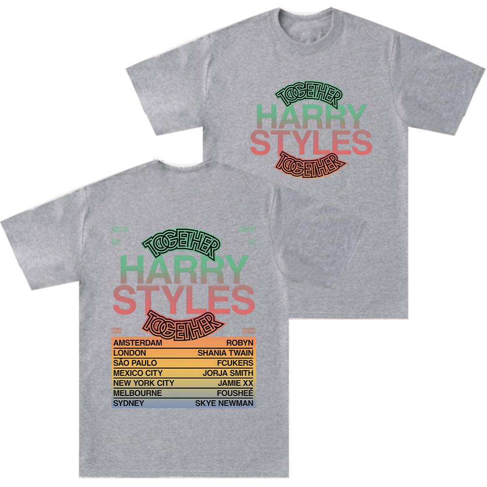 Harry Style Together Tour 2026 Tshirts Crewneck Cotton Comfortable Tee Shirt Short Sleeve Trendy Women Men  Casual Tops