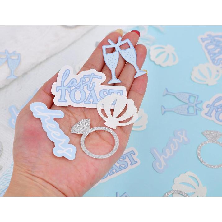 200psc Last Toast On the Coast Confetti - Last Toast Bachelorette Party Decorations, Ocean Bridal Shower Confetti, Beach and Coastal Bachelorette