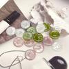 10PCS Shimmering Kids’ Knit Blouse with Shell-Like Buttons Round Floral 11.5MM/15MM