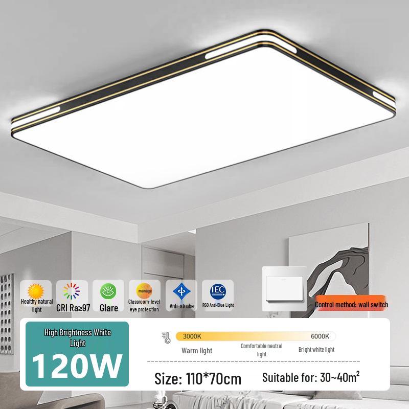 Modern LED Ceiling Light: Full Spectrum Living Room & Bedroom Illumination