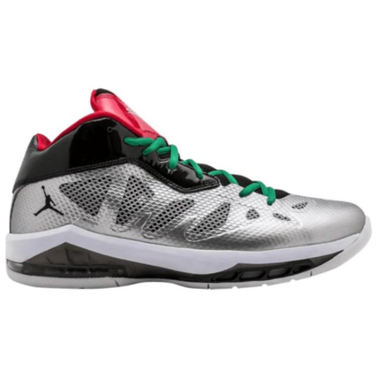 New Jordan Melo M8 Slip Resistant Mid Top Vintage Basketball Shoes Men's Silver 542240-084