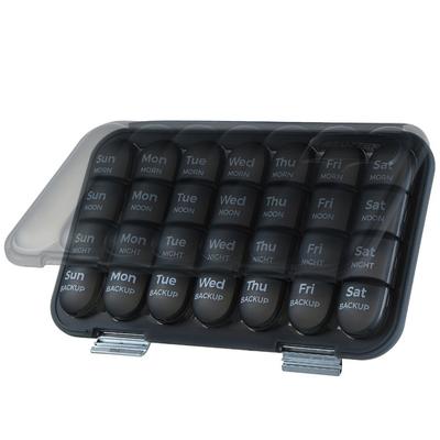 21/28 Grids 7-Day Pill Box Large Capacity Sealed Weekly Pill Organizer Daily Compartments Waterproof Travel Pill Case
