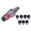 Set Pensete de Filetare Portsculă Fixare Piesă de Lucru cu 7 Buc Pensete Kit Mandrină CNC BT40 GT12