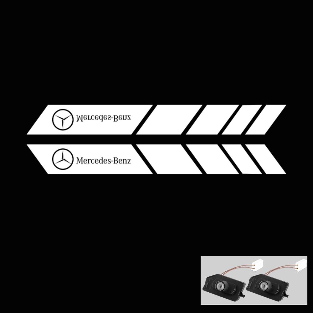 2Pcs Angel Wings Carpet Light LED Rearview Mirror Projector Lamp For Mercedes Benz AMG A B C E S Class GLA GLB GLC CLS EQC