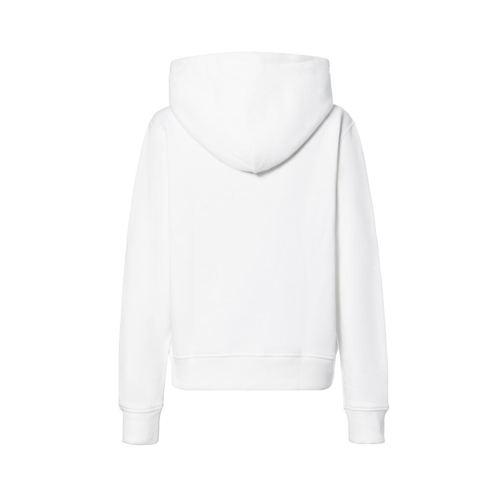 Polo Ralph Lauren Solid Color Heart Pattern Drawstring Hooded Loose Long Sleeve Sweatshirt Women Sweatshirt White WMPOKNINFB20187-100