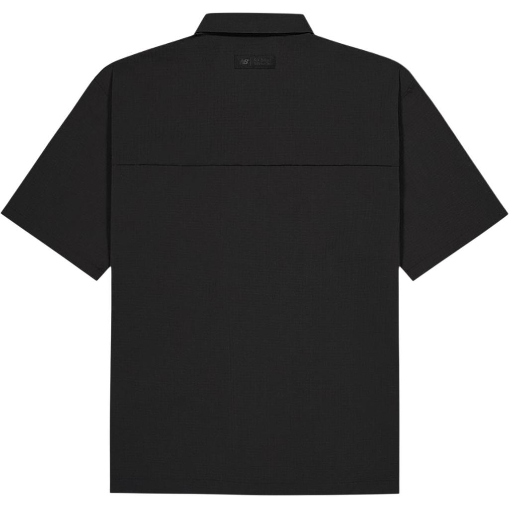 New Balance Shirts Men's Black Lapel Moderate AMJ52304-BK