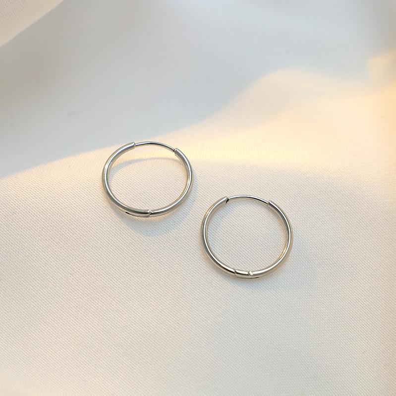 Simple Commuting, Stainless Steel Earrings, Stud Earrings For Boys And Girls, Daily Versatile And Popular Ear Buckle Jewelry