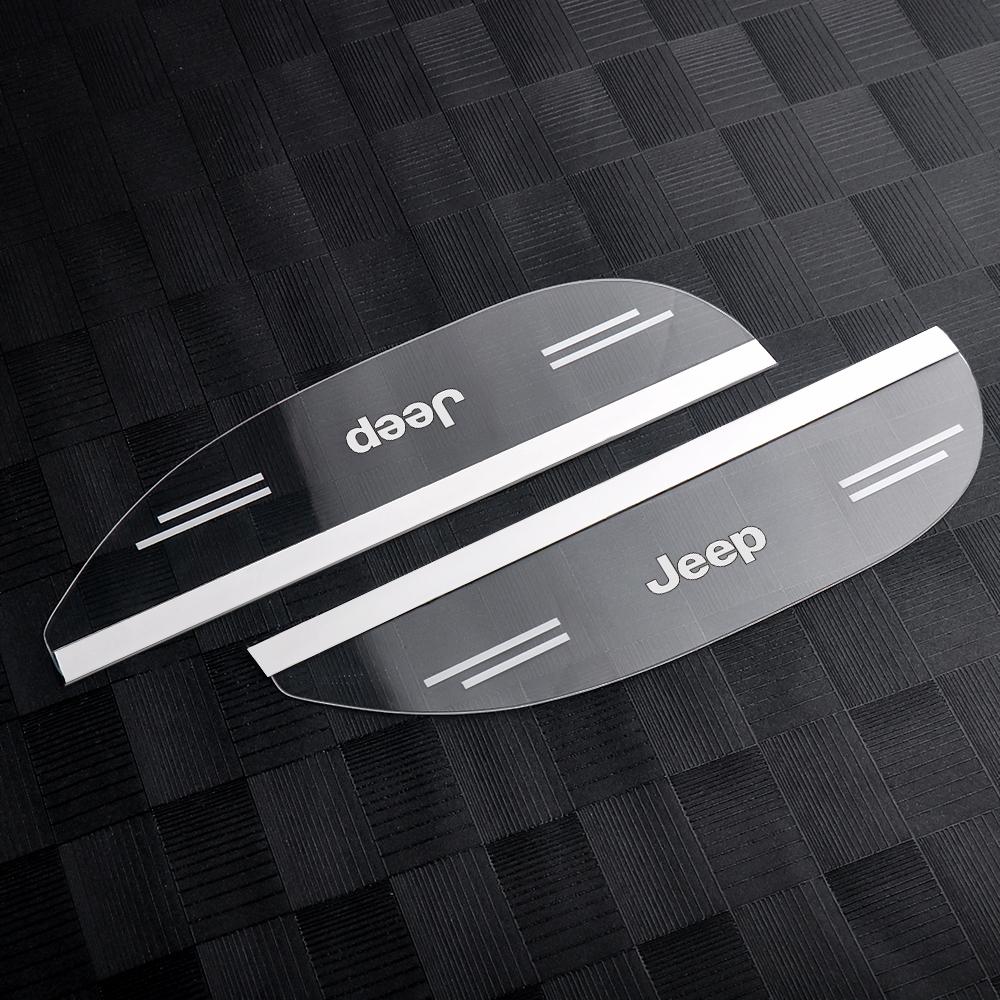 

Cup Holders Car Rearview Mirror Rain Shield Rain Eyebrow Cover Rear View Side Mirror Shields For Jeep Renegade Wrangler Compass