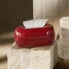 Magnetic Tissue Box Holder Tissue Dispenser Cover with Spring Support Magnetic Closure Tissue Box Cover