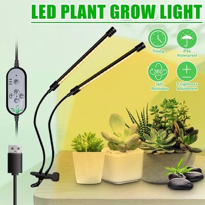 Full Spectrum Multi-Head LED Grow Light Clip Light USB DC 5V For Plants Sunshine Light LED Plant Lamps Waterproof