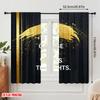 2pcs 2D flat printing Curtains Change Your Words Thoughts Polyester Without Electricity Holiday Decorations Use for Holiday