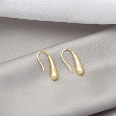 Cold Feng Shui Drop Gold Design Stud Earrings, Exquisite And Small Hong Kong Style Earrings
