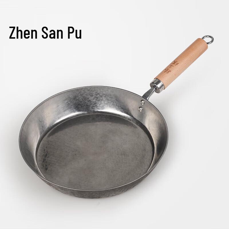 Zhen San Huan Hand-Forged Non-Coated Iron Frying Pan