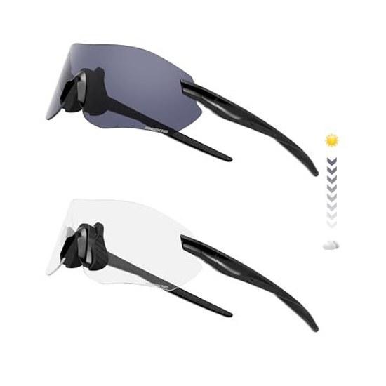 Innerking Sports Sunglasses Photochromic Baseball Climbing Fishing Cycling Driving Motorcycle Golf Tennis