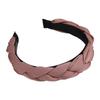 Vintage Weiches Satin Mahua Stirnband Einfarbig Schwamm Breit Haarband für Frau Mädchen Elegant Haarreif Mode Haaraccessoires