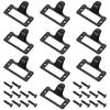 10Pcs Zinc Alloy Label Pull Handle Retro Cabinet Pull Handle for Office Library Post Office Furniture Drawer Door Name Card Slot