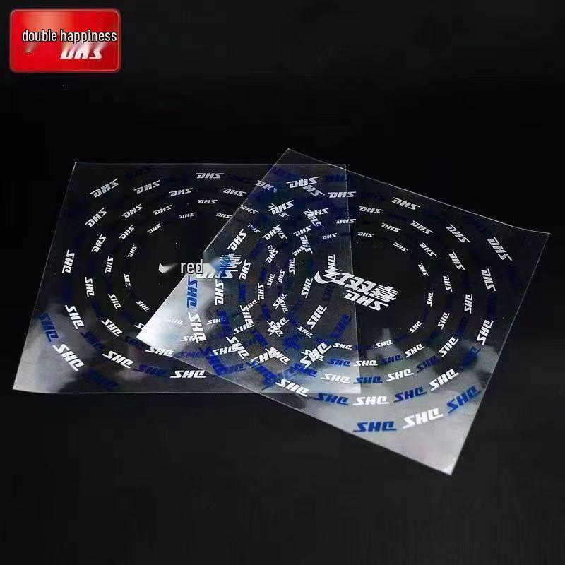 Red Double Happiness Protective Table Tennis Rubber Film