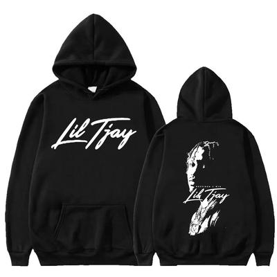 Bluzy rapera Lil Tjay Destined 2 Win Nadruk z okładką albumu Bluza męska Vintage Oversize Bluza dresowa Hip Hop Streetwear