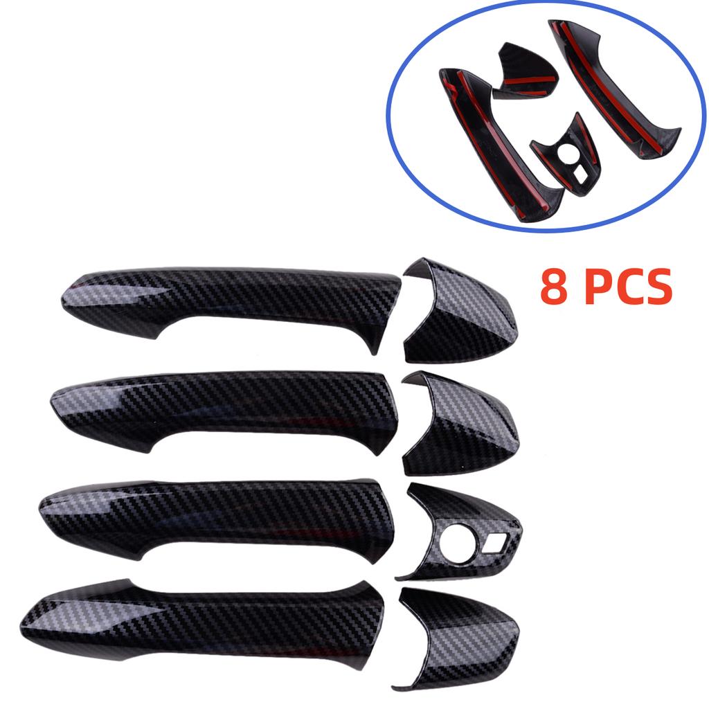 8Pcs Outer Side Door Handle Cover Trim For Mercedes W204 C300 C63 C250 2008-2015