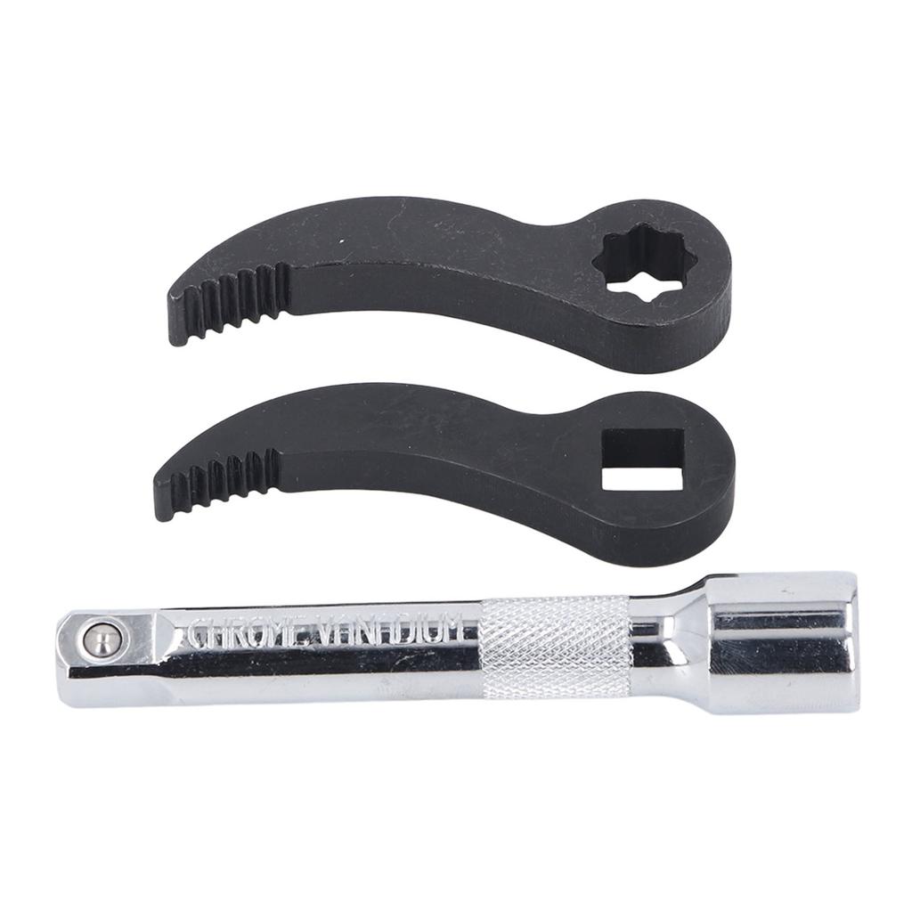 3 Pcs Set Pry Bar Wrench Adapter 1/2 Inch Drive Crowbar Adapter Head Tools with Extension Rod