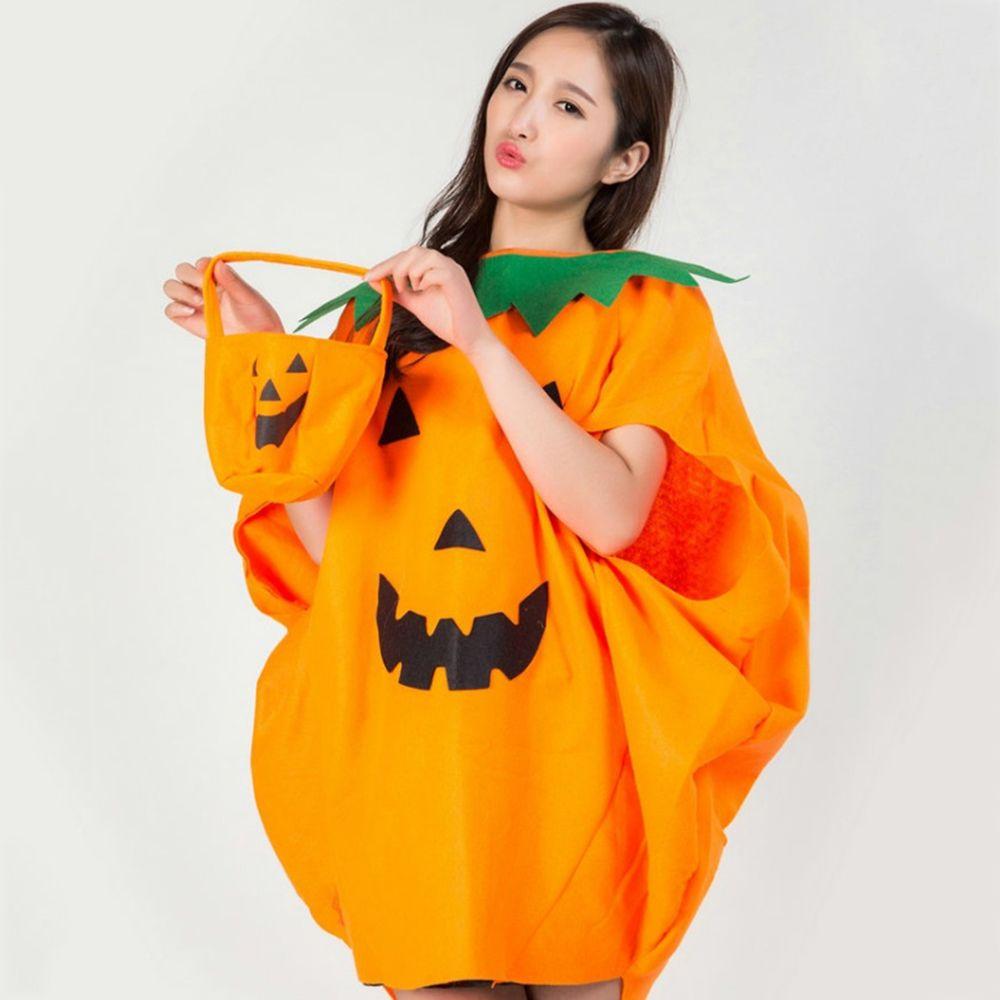 Costumes Outfit Party Masquerade Cloth Halloween Costume With Hat and Bag Pumpkin Costume