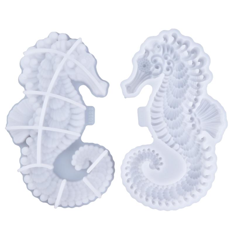 Hippocampus Decorations Mold Wall Hangings Epoxy Mould Silicone Mold for Resin Crafts Unique Wall Embellishments Mold