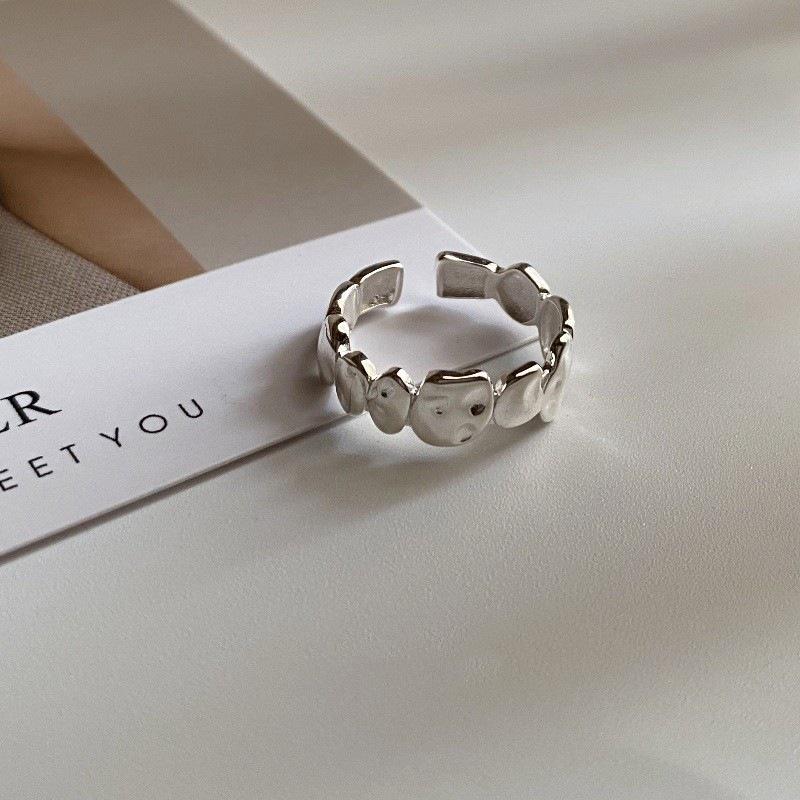 Adjustable Geometric Stackable Rings for Women: Trendy, Cool, Simple Heart Design Open Adjustable Size