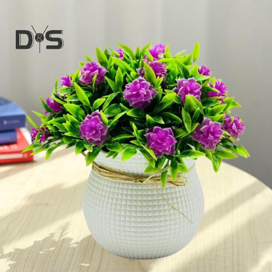 Artificial Potted Plants 31 Flower Head Home Office Living Room Bedroom Wedding Faux Floral Bonsai Indoor Outdoor Decoration