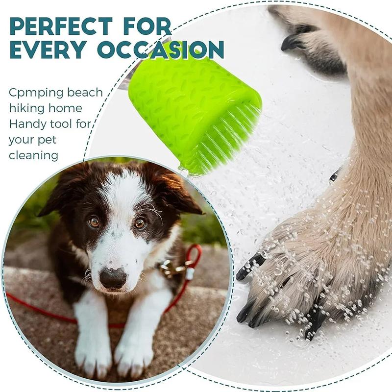 Silikon Haustier Duschkopf Tragbare Outdoor Hunde Badedüse Universeller Wasserflaschen Duschkopf Wandern Strand und Camping Zubehör