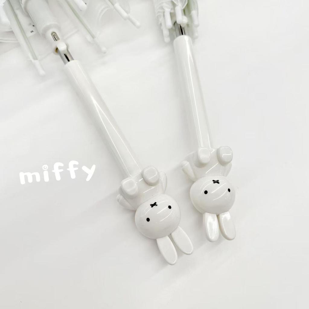Miffy Ekologiczny Kreskówkowy Przezroczysty Parasol z Długim Uchwytem dla Dzieci