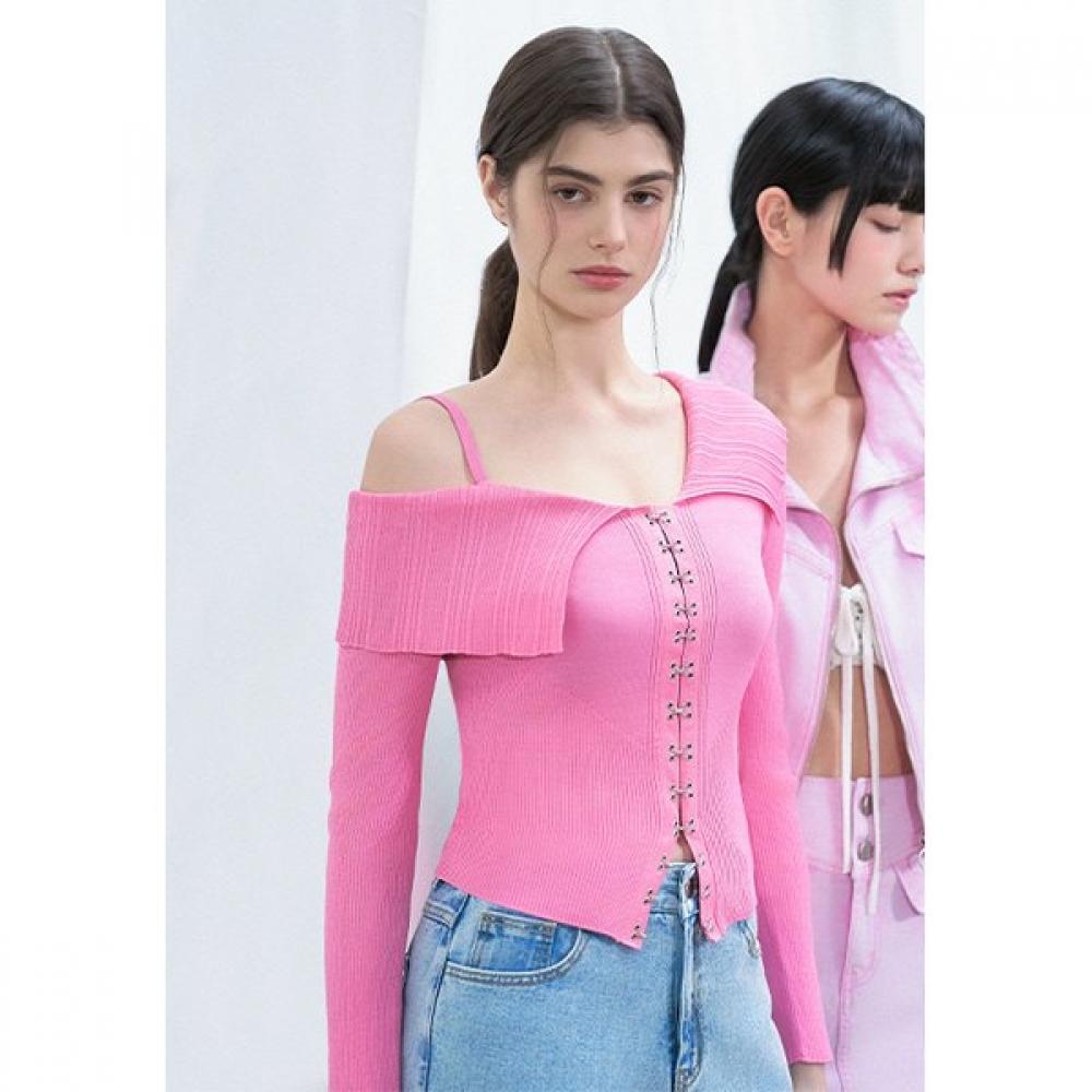 Egoist Asymmetrical Off Shoulder Slim Fit Pullover Er2kl362 OW/55