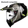 2025 Motorcycle Bluetooth DOT BT Speakers Motocross Music Player Gloss Black Compatible with Apple Android for Road Cross Helmet