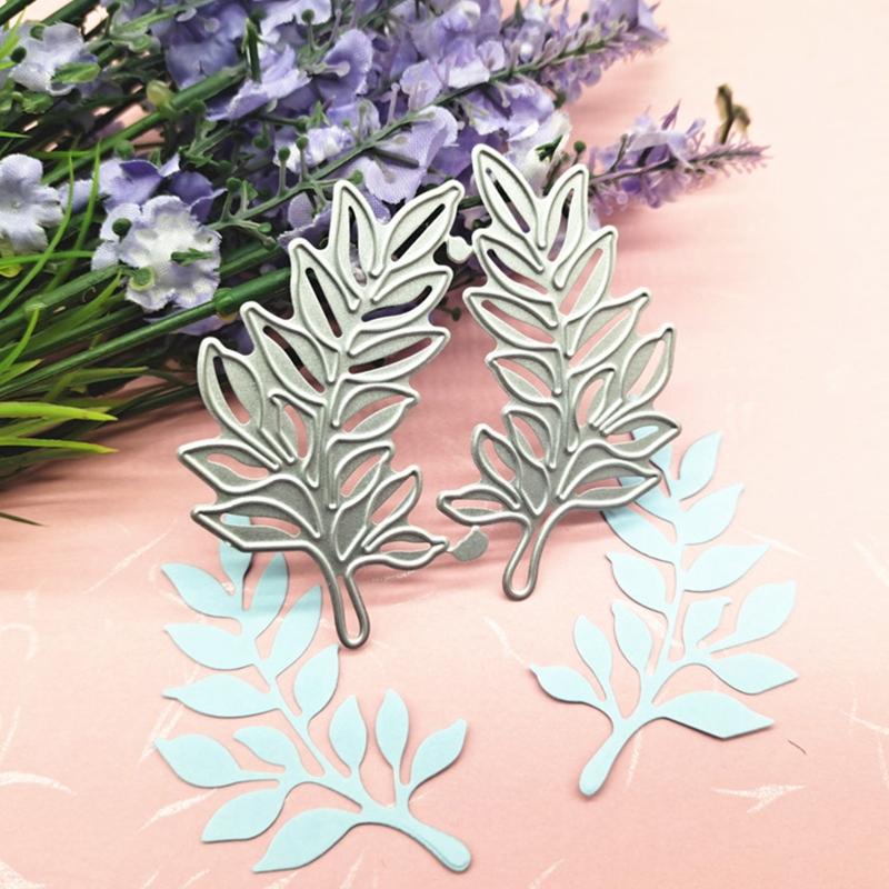 Carbon Steel Leaves Die Cuts, Birthday Leaves Stencils, Birthday Cards Cutting Dies for Scrapbooking Paper Card