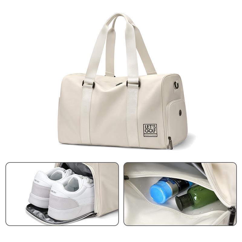 

New GOLF Fabric Gym Bag Travel Bag Large Size Unisex Black/Apricot GAD43957 43.4*22.4*27.4CM