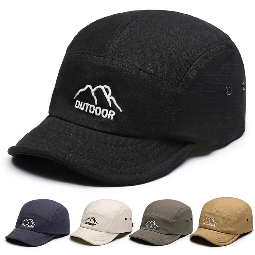 Casual Short Brim Baseball Cap Adjustable Sun Protection Sports Running Cap Lightweight Sunscreen Cap Women Men