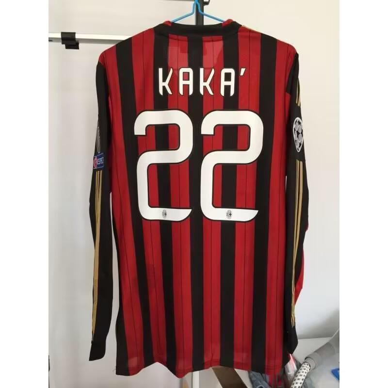 AC Milan Jersey Collection: Home & Away with Kaka & Ronaldo, 06/07 - 13/14