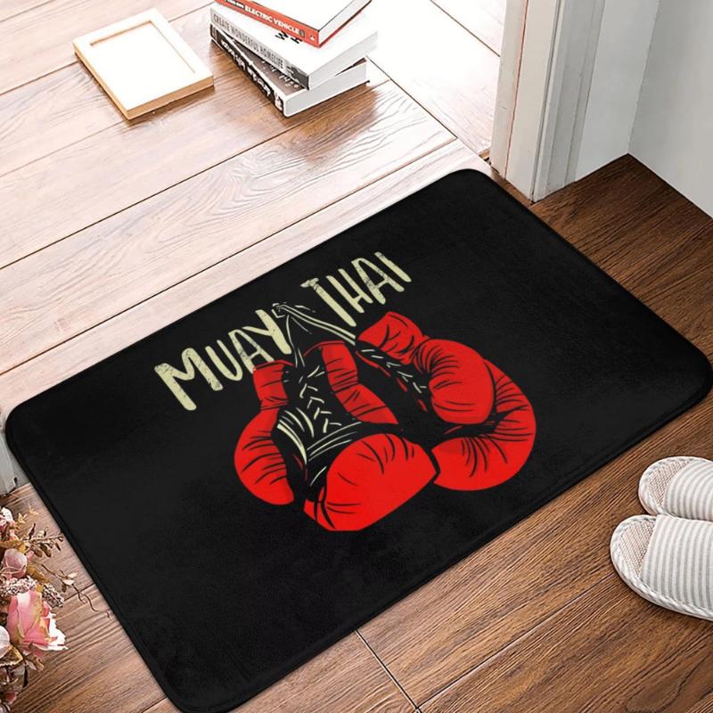 Thailand Twin Tiger Sak Yant Muay Thai Doormat Indoor Entrance Mat Non-Slip Kitchen Carpet Living Room Rug Welcome Doormat