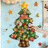 Toddler Christmas Tree With 9.8ft LED String Lights Wall Sticker Children's Christmas Tree For Bedroom Nursery Outdoor Indoor