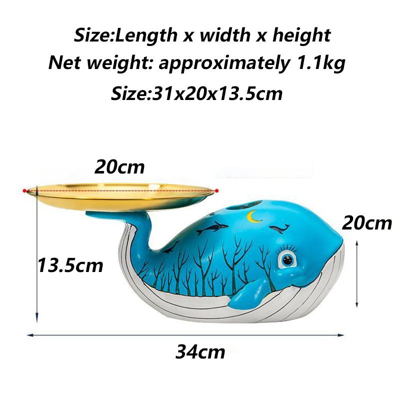 Whale Tissue Box Living Room Storage Decoration Boxes Multifunctional Organization Ornament Tissue Box Art Creative Design Boxes