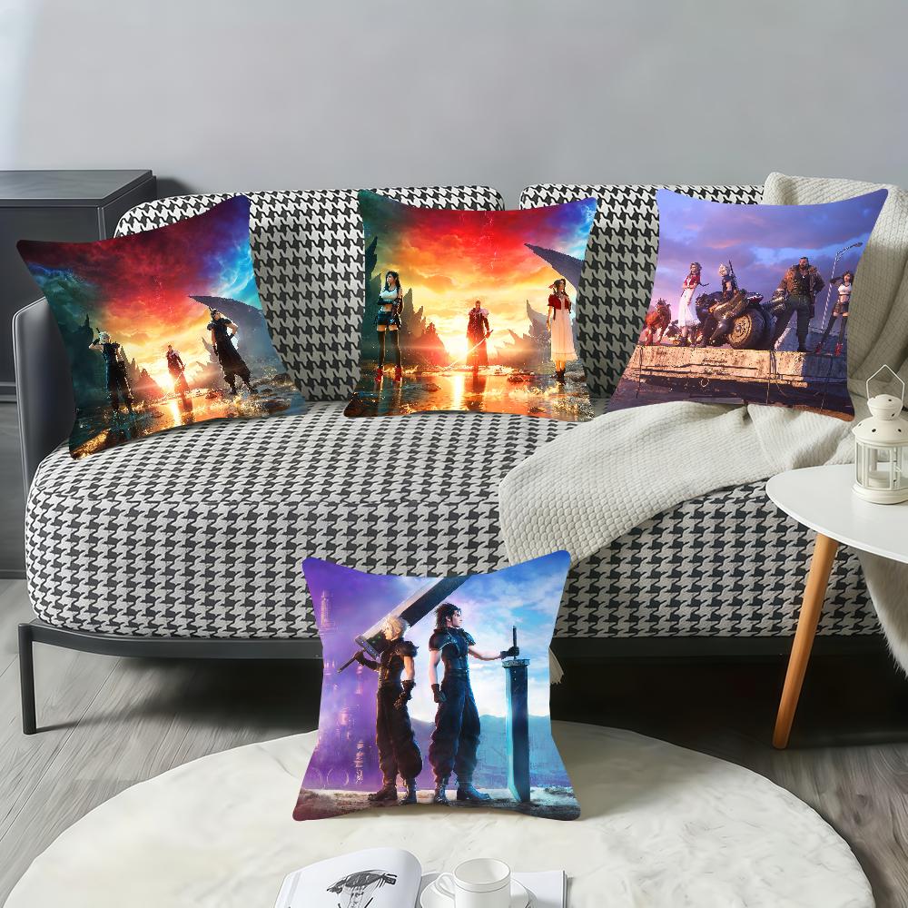 Game F-Final Fantasy VII Rebirth cushion cover Pillow Case Pillowcase Soft Skin Friendly & Comfortable with a Hidden Zipper