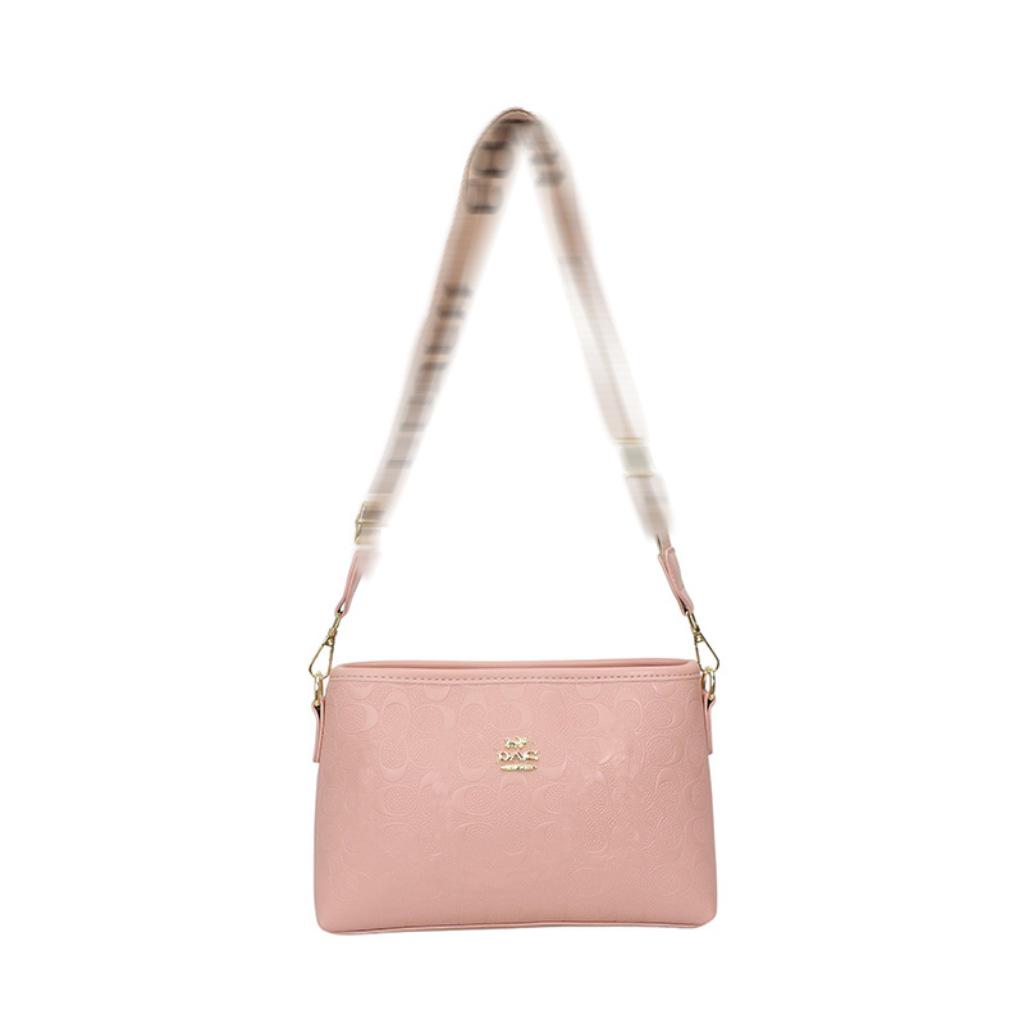 Versatile Women's Handbag: High-End Print with Wide Strap for Shoulder or Crossbody Wear